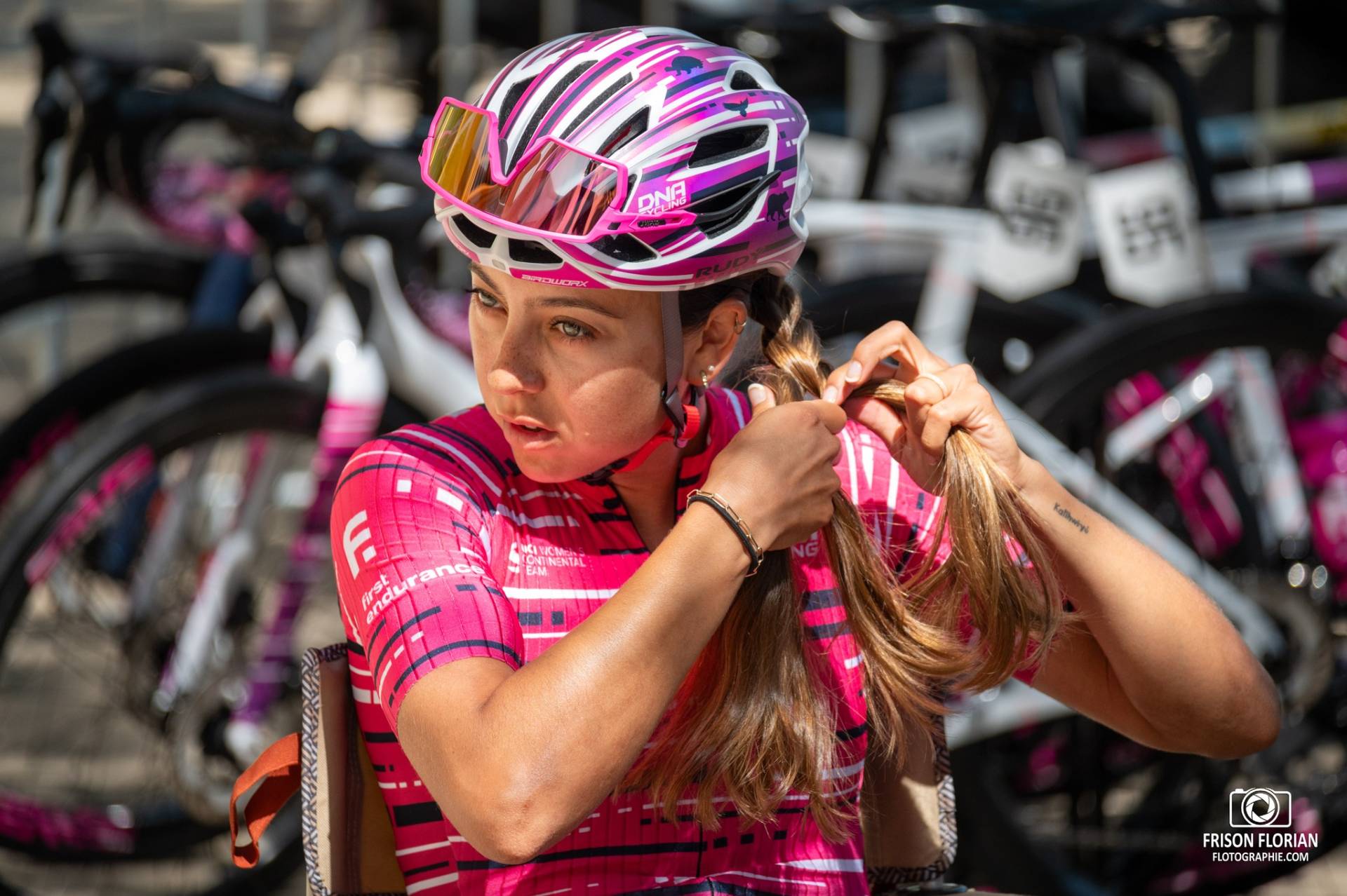 POWLESS Shaynaa de l'équipe DNA Pro Cycling Team au Tour Cycliste International Féminin de l'Ardèche 2023