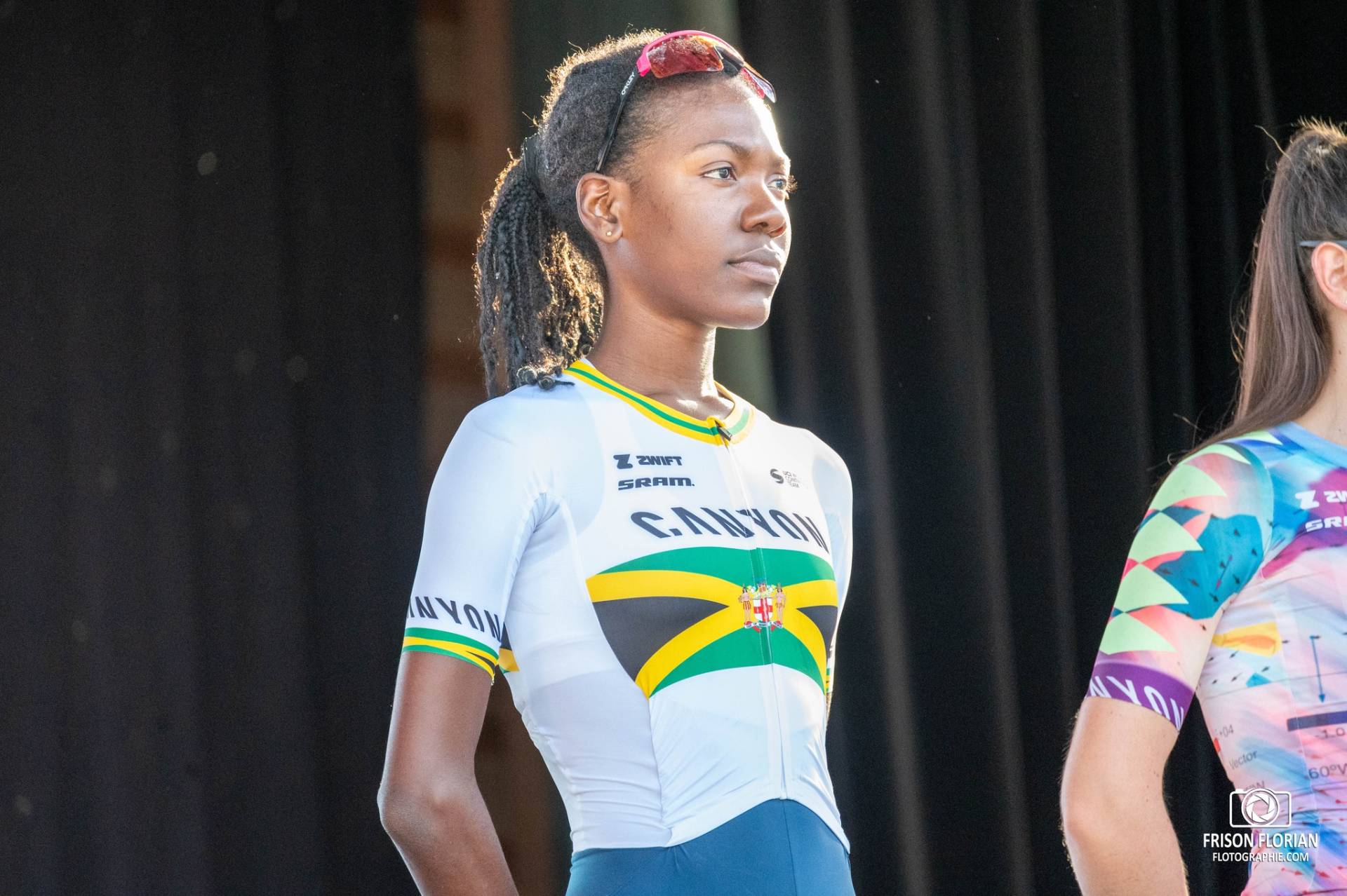 SHARPE Llori de l'équipe Canyon Sram Génération Team et Championne de Jamaique au Tour Cycliste International Féminin de l'Ardèche 2023