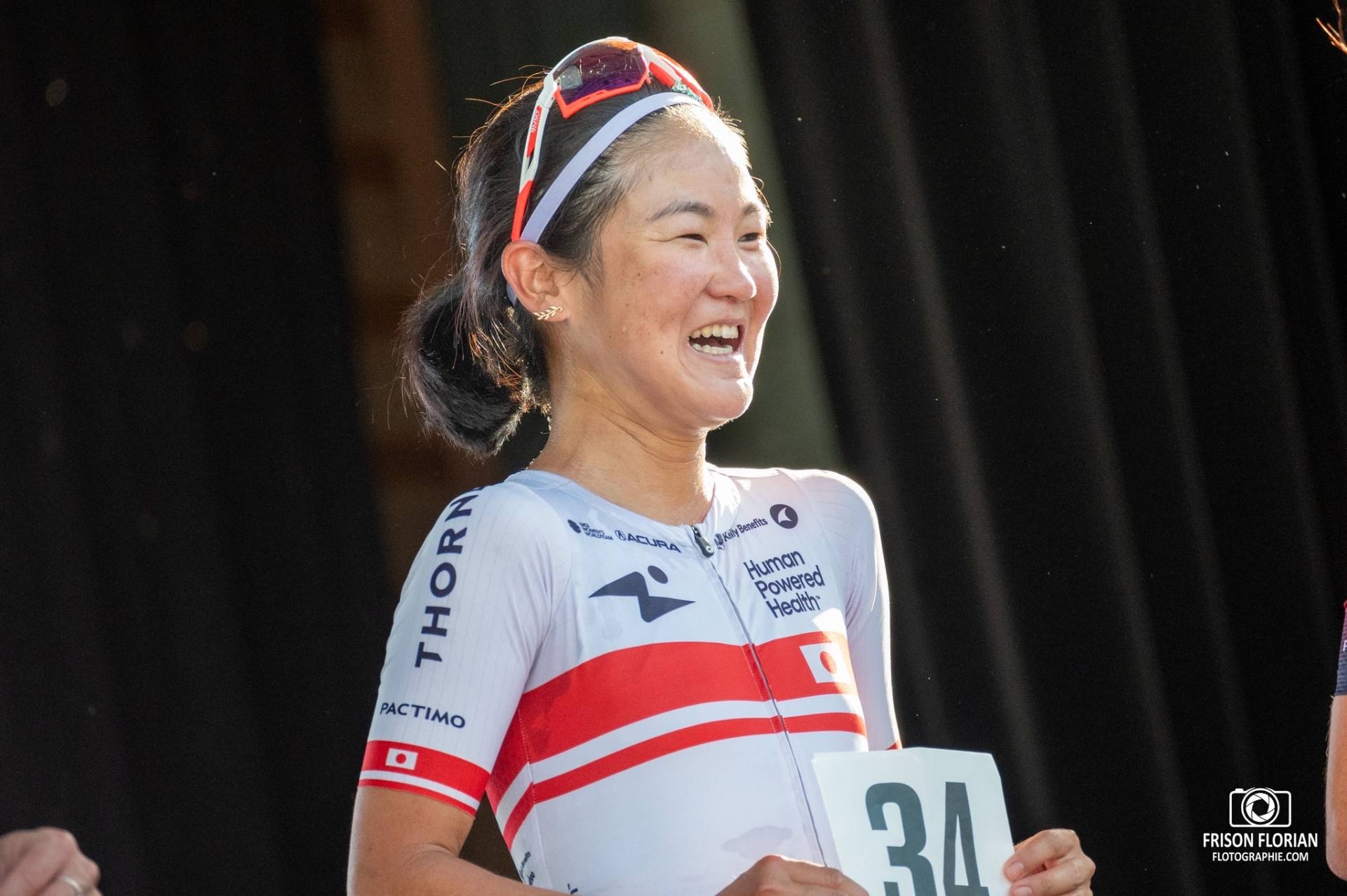 YONAMINE Eri de l'équipe Human Powered Health et Championne du Japon au Tour Cycliste International Féminin de l'Ardèche 2023