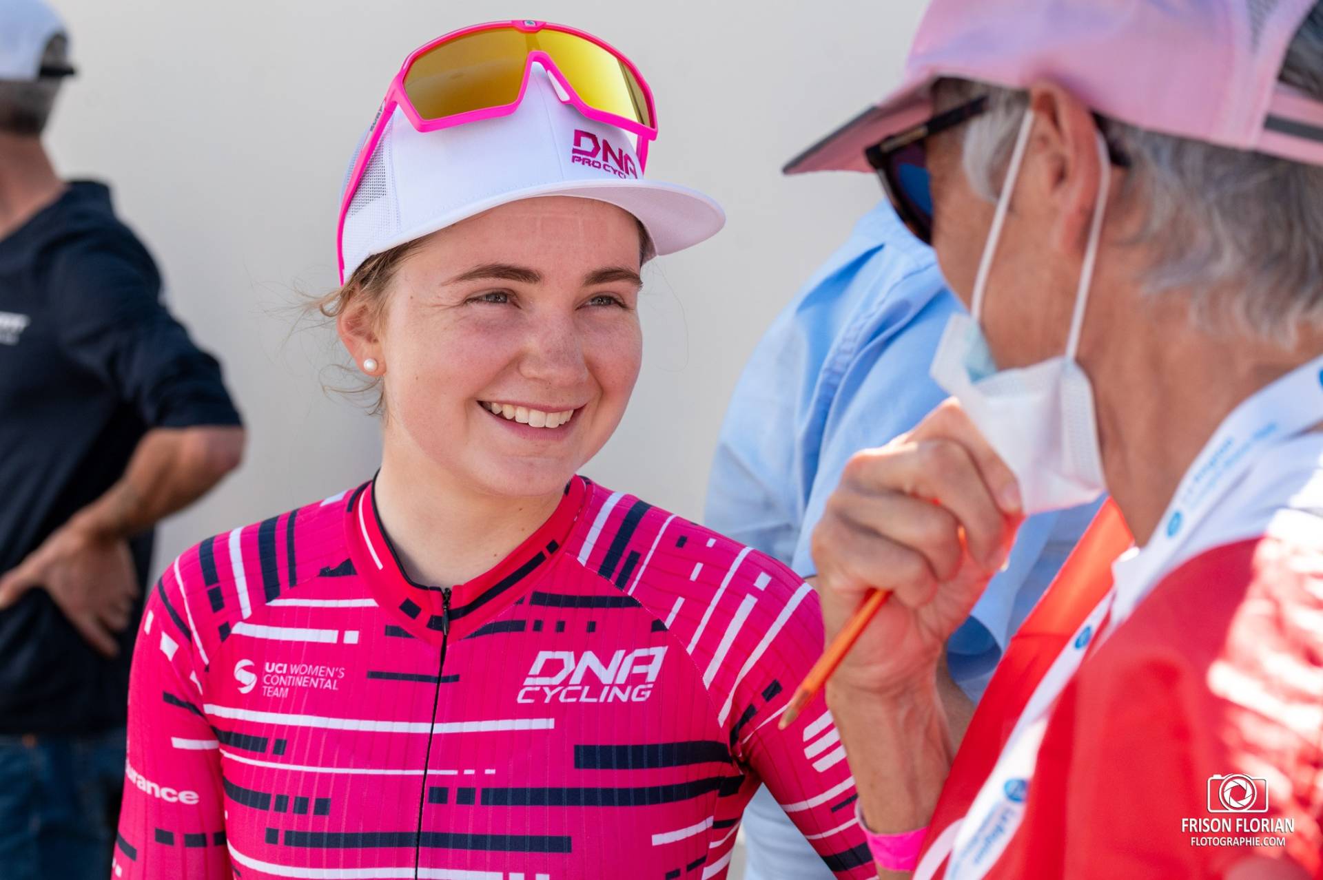 VAN DAM Sarah de l'équipe DNA Pro Cycling Team au Tour Cycliste International Féminin de l'Ardèche 2023