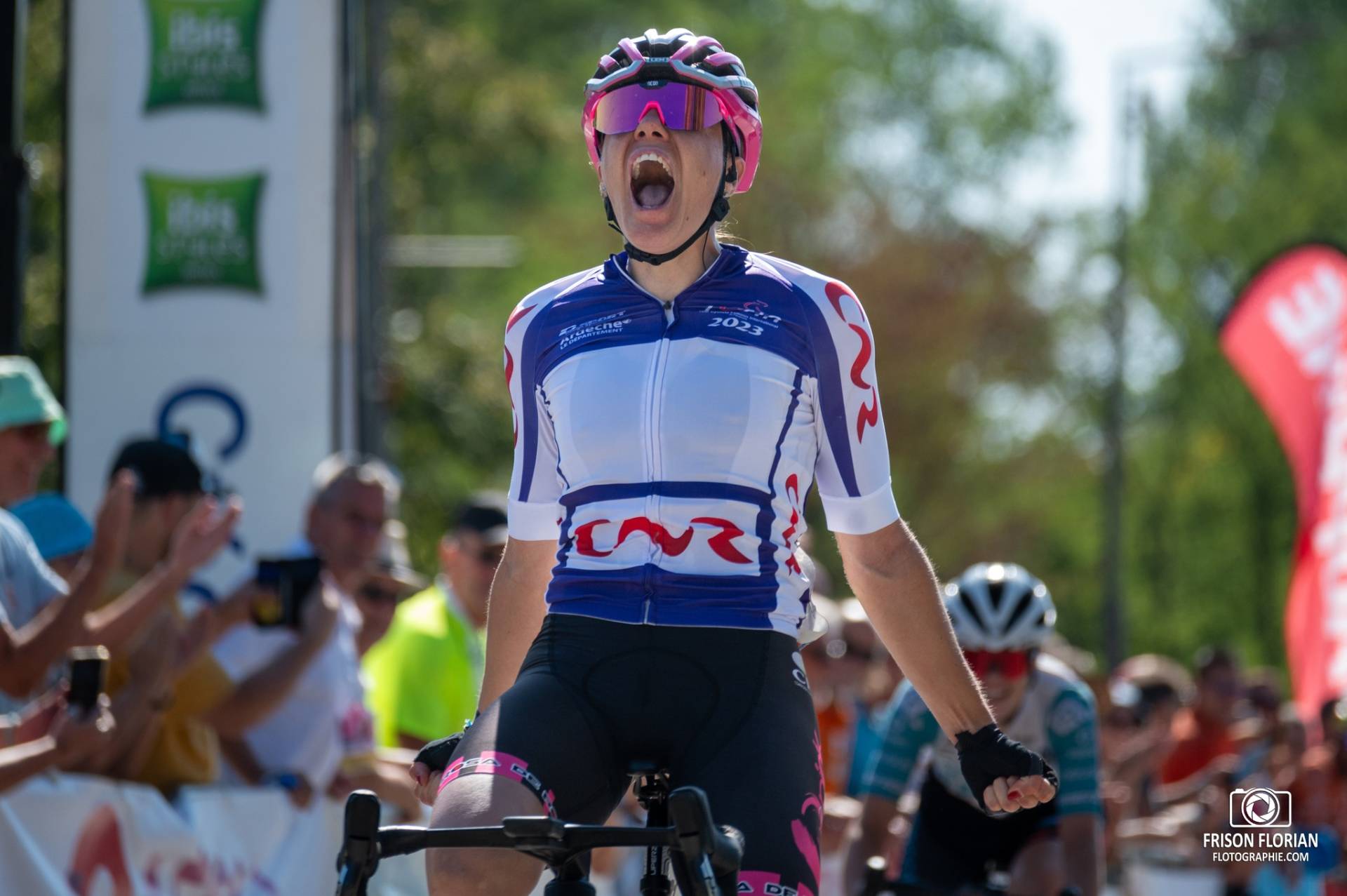 ZANARDI Silvia de l'équipe Bepink Gold au Tour Cycliste International Féminin de l'Ardèche 2023